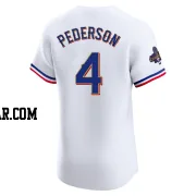 Joc Pederson Men's Texas Rangers Gold Elite White 2024 Collection Jersey