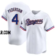 Joc Pederson Men's Texas Rangers Gold Limited White 2024 Collection Jersey