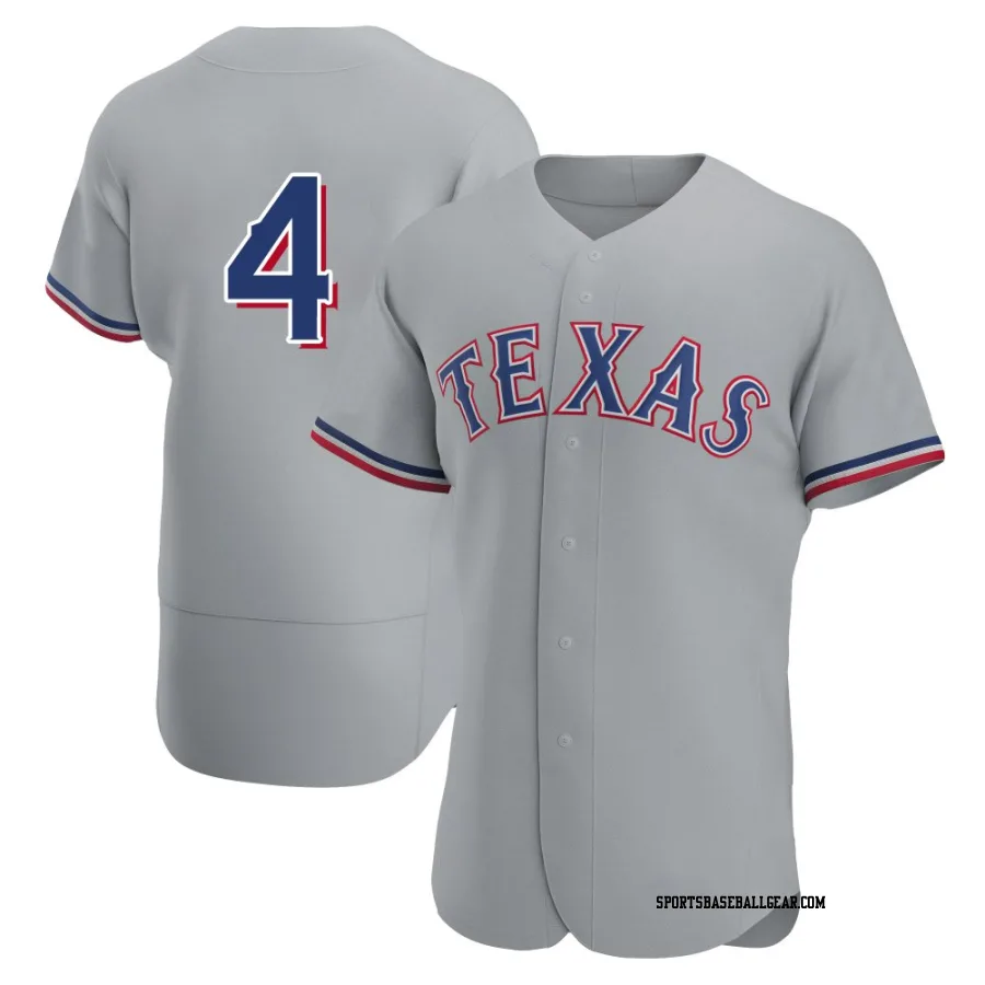 Joc Pederson Men's Texas Rangers Gray Authentic Road Jersey