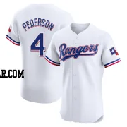 Joc Pederson Men's Texas Rangers White Elite Home Jersey