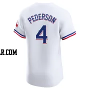 Joc Pederson Men's Texas Rangers White Elite Home Jersey