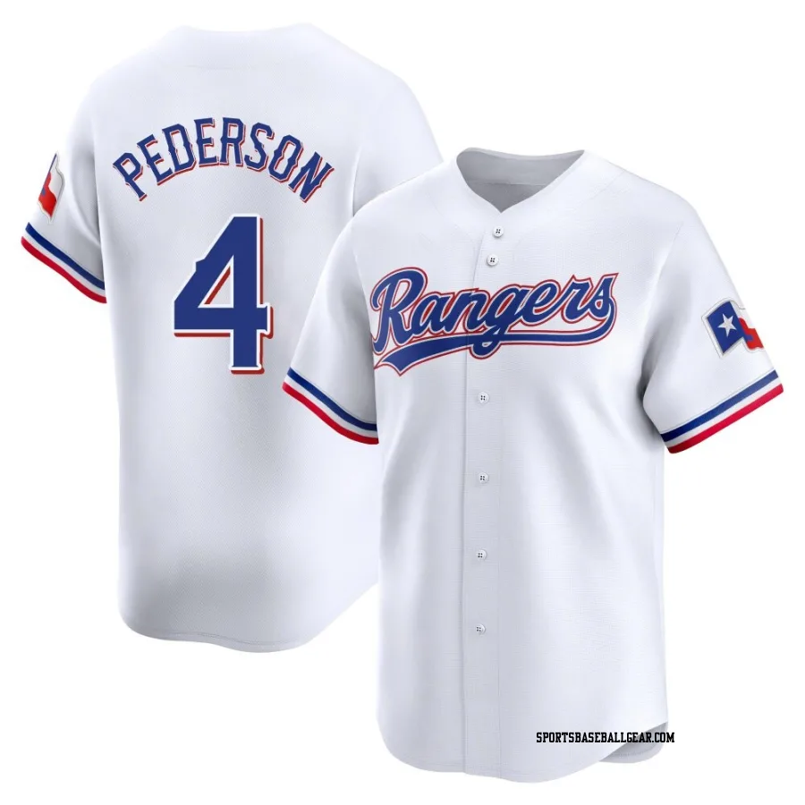 Joc Pederson Men's Texas Rangers White Limited Home Jersey