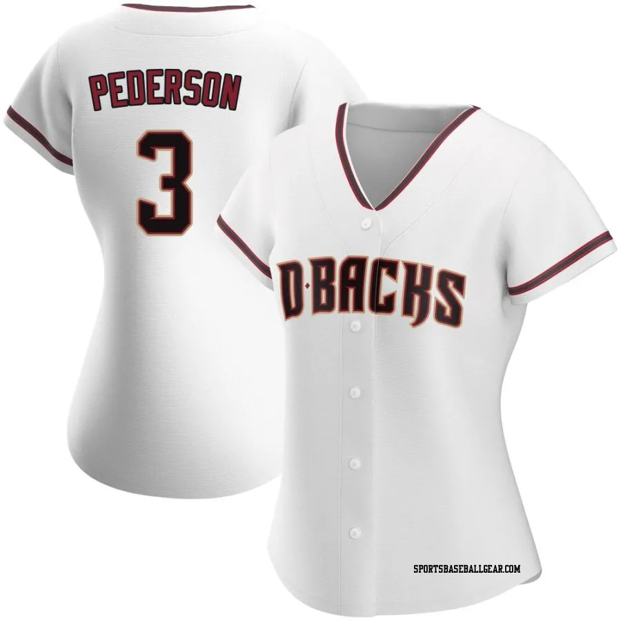 Joc Pederson Women's Arizona Diamondbacks White Authentic Home Jersey