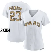 Joc Pederson Women's San Francisco Giants White Game Authentic 2022 All-Star Jersey