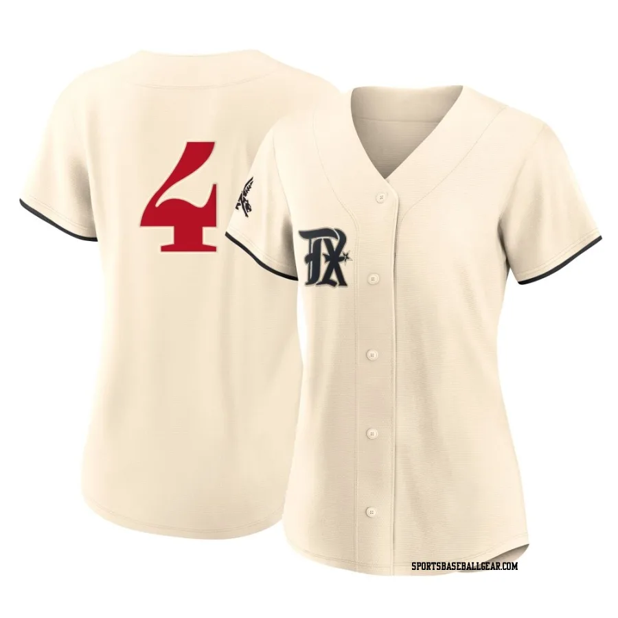 Joc Pederson Women's Texas Rangers Cream Authentic 2023 City Connect Jersey