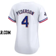 Joc Pederson Women's Texas Rangers Gold Limited White 2024 Collection Jersey