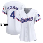 Joc Pederson Women's Texas Rangers White Limited Home Jersey