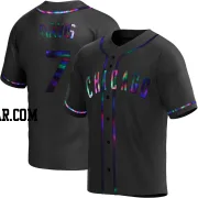 Jody Davis Men's Chicago Cubs Black Holographic Replica Alternate Jersey