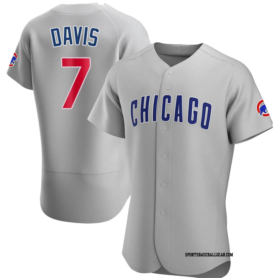 Jody Davis Men's Chicago Cubs Gray Authentic Road Jersey