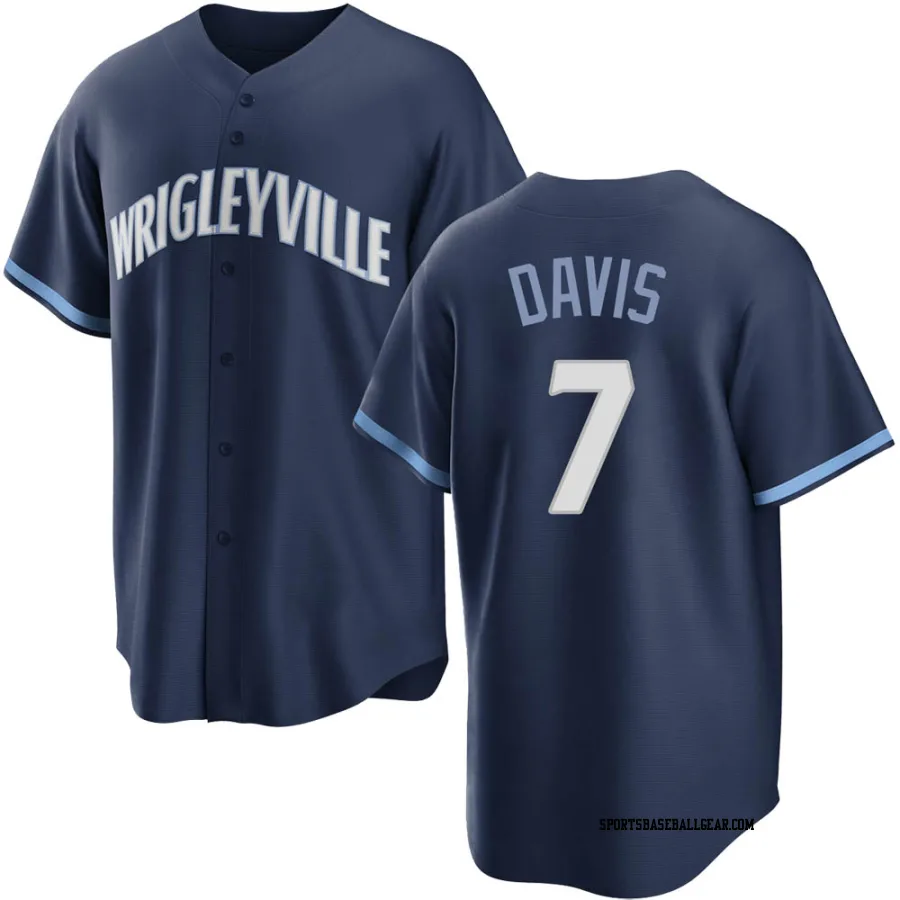 Jody Davis Youth Chicago Cubs Navy Replica 2021 City Connect Jersey