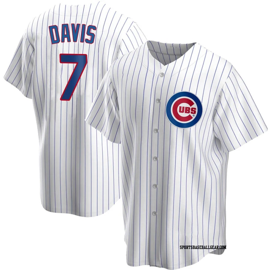 Jody Davis Youth Chicago Cubs White Replica Home Jersey