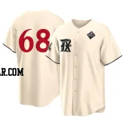 Joe Barlow Men's Texas Rangers Cream Replica 2023 City Connect 2023 World Series Jersey