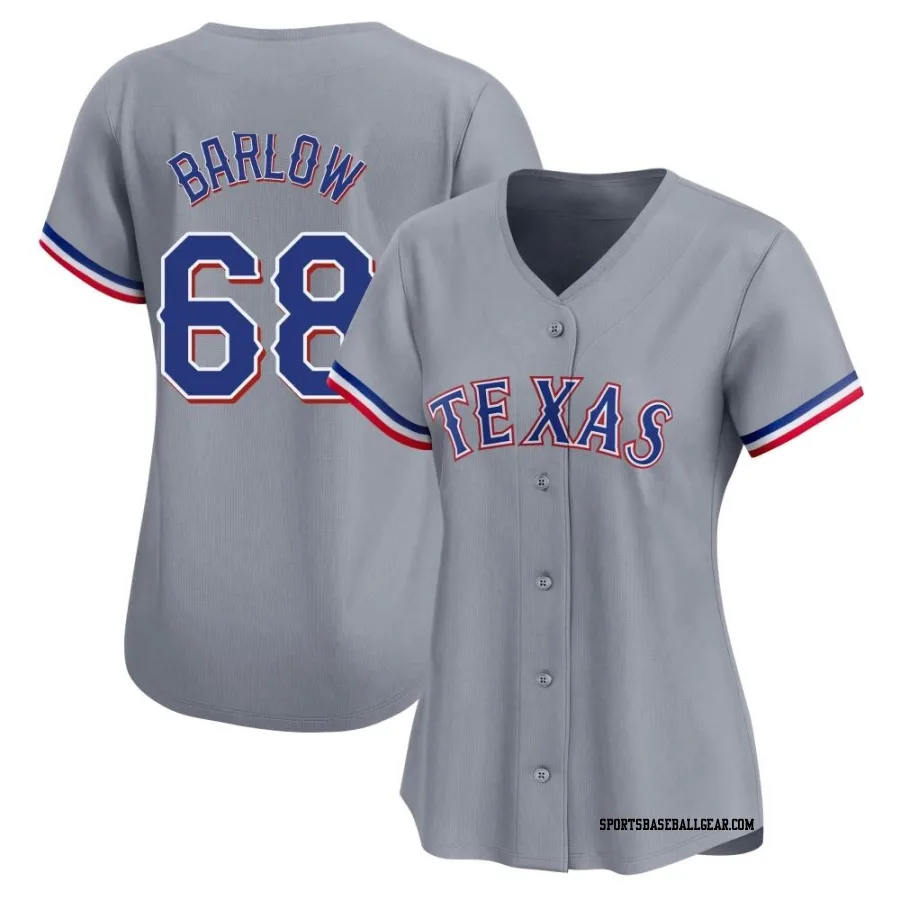 Joe Barlow Women's Texas Rangers Gray Limited Away Jersey