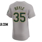 Joe Boyle Men's Oakland Athletics Gray Elite Road Jersey