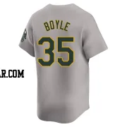 Joe Boyle Men's Oakland Athletics Gray Limited Away Jersey