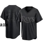 Joe Boyle Men's Tampa Bay Rays Black Replica Pitch Fashion Jersey