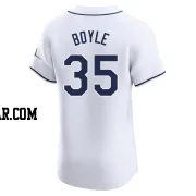 Joe Boyle Men's Tampa Bay Rays White Elite Home Jersey