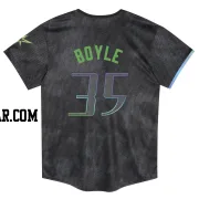 Joe Boyle Toddler Tampa Bay Rays Charcoal Limited 2024 City Connect Jersey