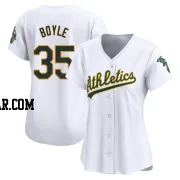 Joe Boyle Women's Oakland Athletics White Limited Home Jersey