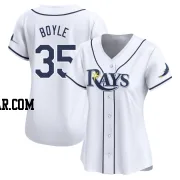 Joe Boyle Women's Tampa Bay Rays White Limited Home Jersey