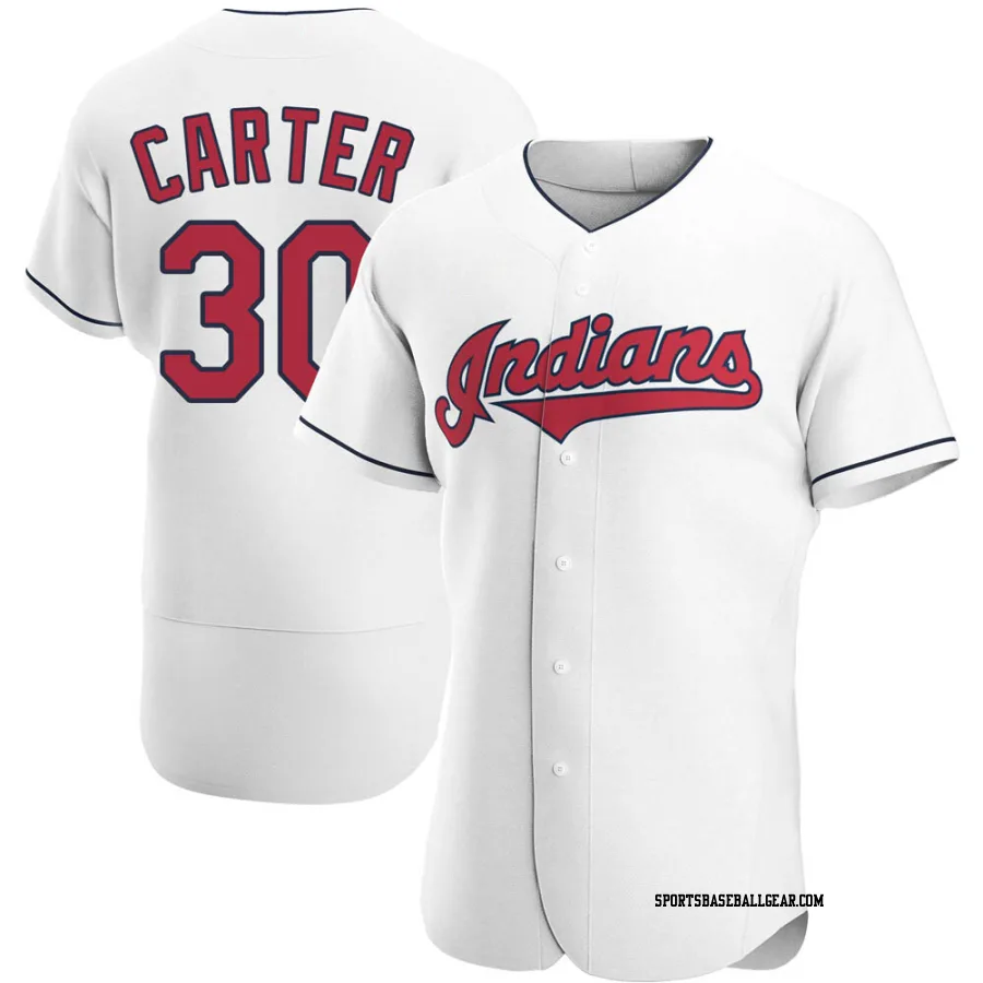 Joe Carter Men's Cleveland Guardians White Authentic Home Jersey