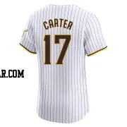 Joe Carter Men's San Diego Padres White Elite Home Jersey