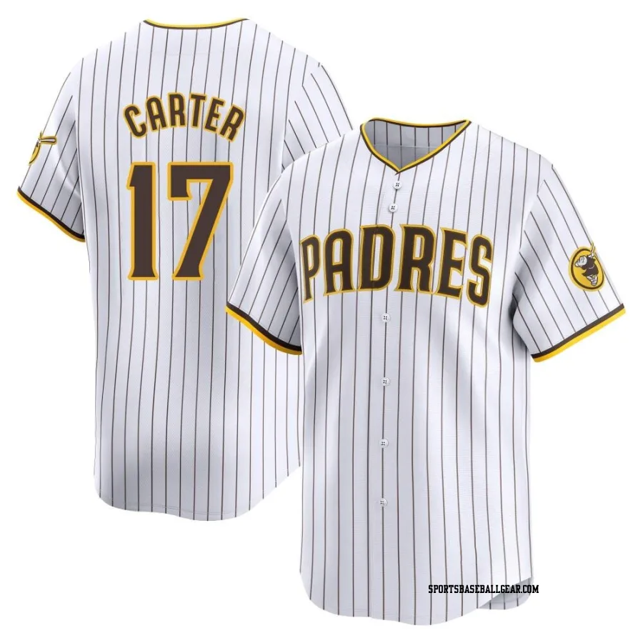 Joe Carter Men's San Diego Padres White Limited Home Jersey