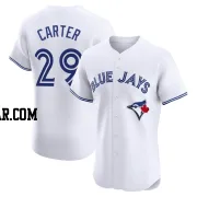 Joe Carter Men's Toronto Blue Jays White Elite Home Jersey