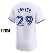 Joe Carter Men's Toronto Blue Jays White Elite Home Jersey