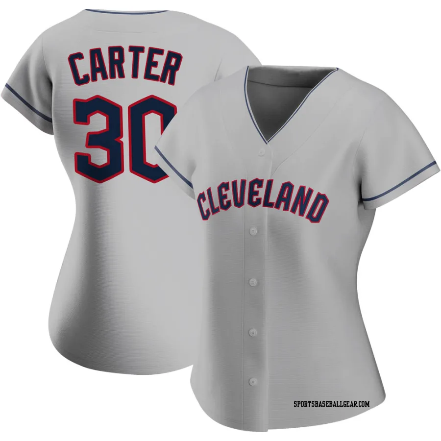 Joe Carter Women's Cleveland Guardians Gray Authentic Road Jersey