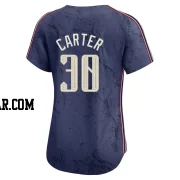 Joe Carter Women's Cleveland Guardians Navy Limited 2024 City Connect Jersey