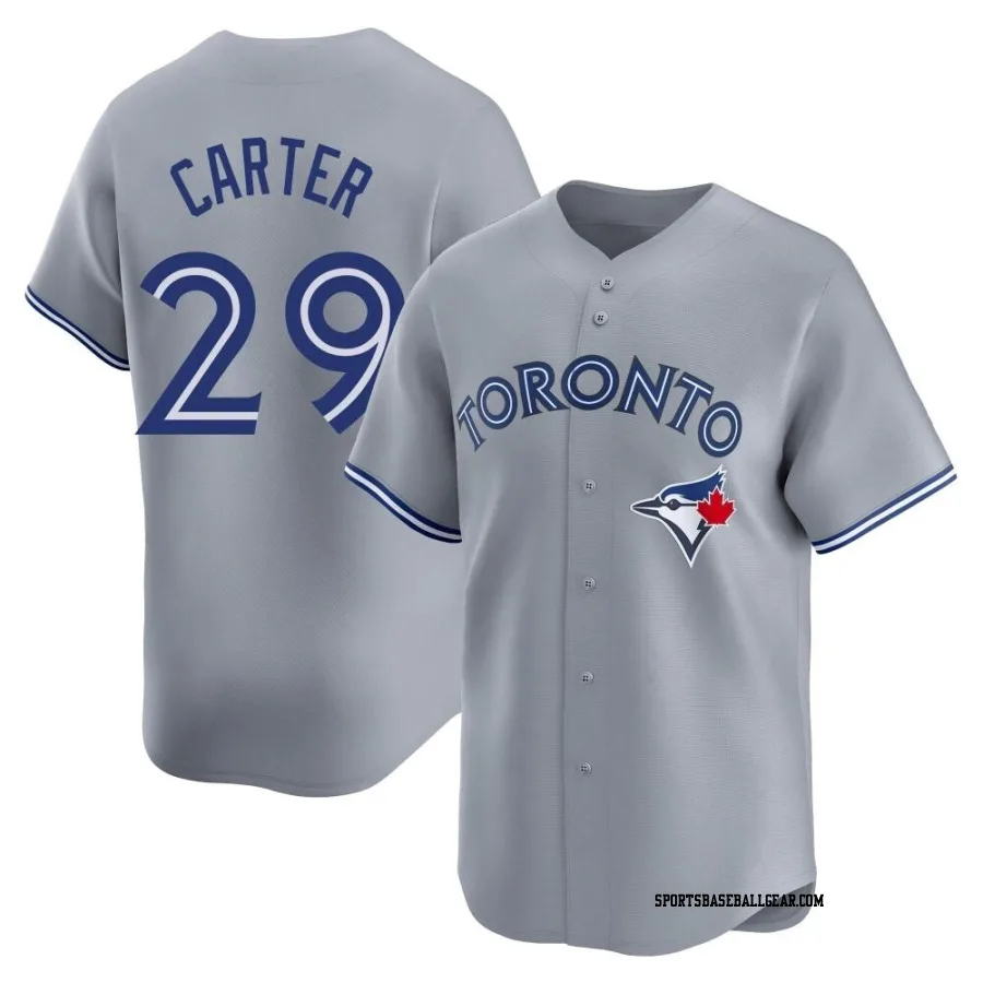 Joe Carter Youth Toronto Blue Jays Gray Limited Away Jersey