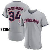 Joe Charboneau Men's Cleveland Guardians Gray Authentic Road Jersey