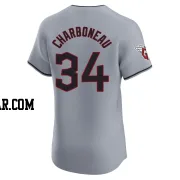 Joe Charboneau Men's Cleveland Guardians Gray Elite Road Jersey