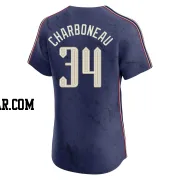 Joe Charboneau Men's Cleveland Guardians Navy Elite 2024 City Connect Jersey