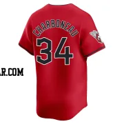 Joe Charboneau Men's Cleveland Guardians Red Limited Alternate Jersey