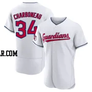 Joe Charboneau Men's Cleveland Guardians White Authentic Home Jersey