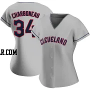 Joe Charboneau Women's Cleveland Guardians Gray Authentic Road Jersey