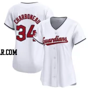 Joe Charboneau Women's Cleveland Guardians White Limited Home Jersey