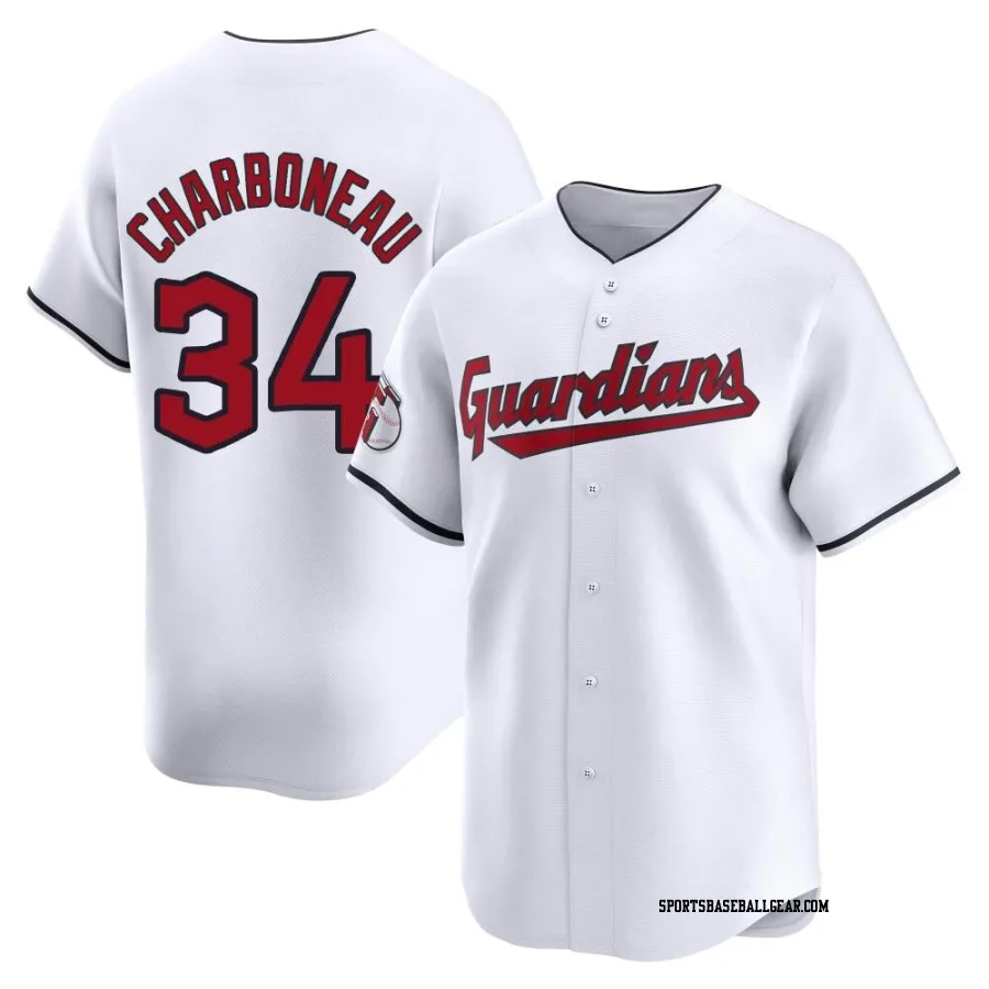 Joe Charboneau Youth Cleveland Guardians White Limited Home Jersey