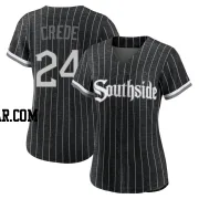 Joe Crede Women's Chicago White Sox Black Replica 2021 City Connect Jersey