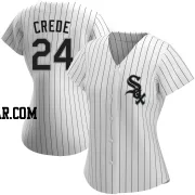 Joe Crede Women's Chicago White Sox White Replica Home Jersey