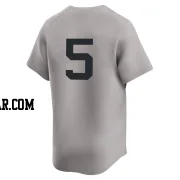 Joe DiMaggio Men's New York Yankees Gray Limited Away 2nd Jersey