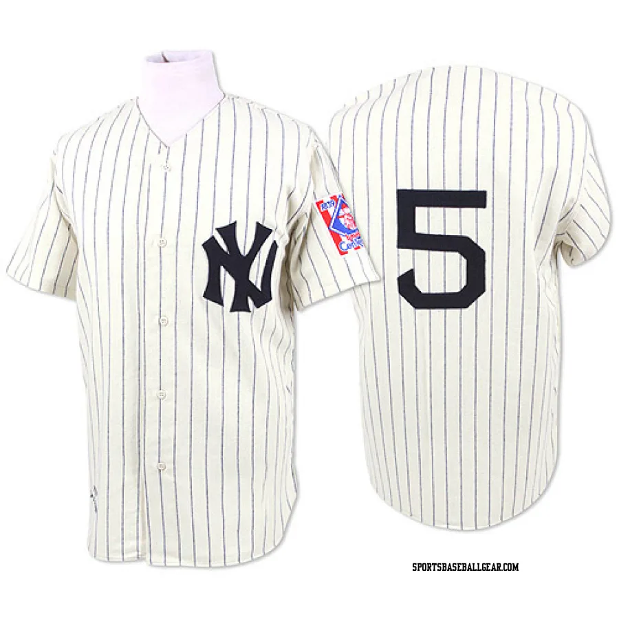 Joe DiMaggio Men's New York Yankees White Authentic 1939 Throwback Jersey