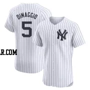 Joe DiMaggio Men's New York Yankees White Elite Home Jersey