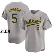 Joe Dimaggio Men's Oakland Athletics Gray Limited Away Jersey