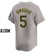 Joe Dimaggio Men's Oakland Athletics Gray Limited Away Jersey