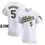 Joe Dimaggio Men's Oakland Athletics White Elite Home Jersey