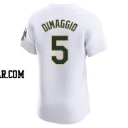 Joe Dimaggio Men's Oakland Athletics White Elite Home Jersey