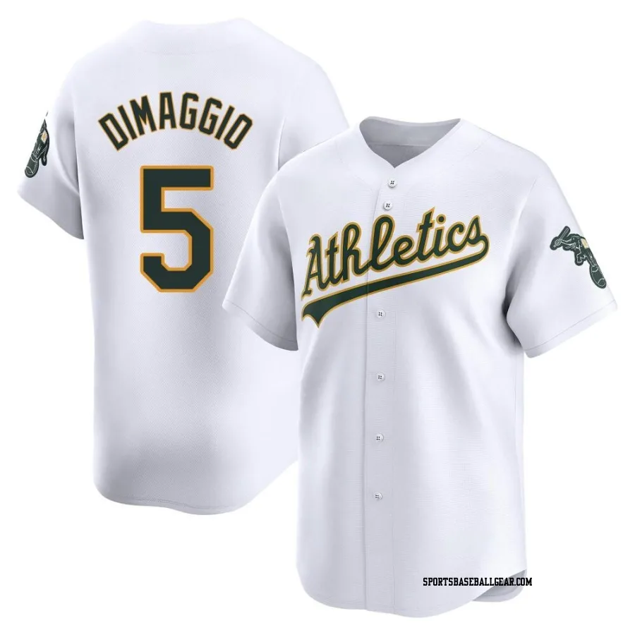 Joe Dimaggio Men's Oakland Athletics White Limited Home Jersey